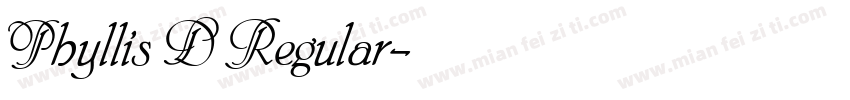 Phyllis D Regular字体转换